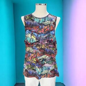 Lululemon Mens Abstract Graphic Athletic Tank Gym Workout Training Activewear